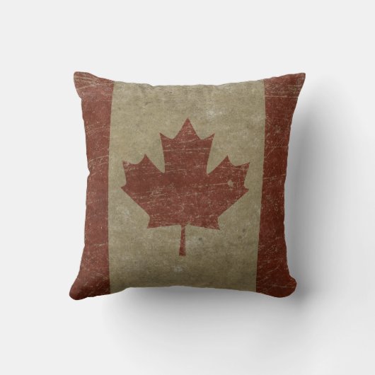 ヴィンテージのカナダの旗 クッション (裏面)