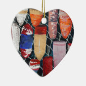 ヴィンテージのカニの魚釣りのブイ セラミックオーナメント (右)