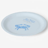 ヴィンテージのカニパーソナライズされたズ ペーパープレート (アングル)