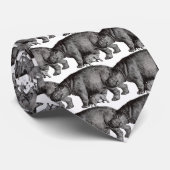 ヴィンテージのカバのタイ ネクタイ (ロール)