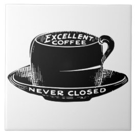 ヴィンテージのカフェのコーヒー印のセラミックタイル タイル