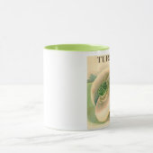 ヴィンテージのカブの種の包みのマグ マグカップ (中央)