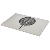 ヴィンテージのカブトガニのタラバガニテンプレート カッティングボード (角)