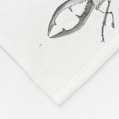 ヴィンテージのカブトムシのイラストレーション毛布 フリースブランケット (角)