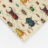 ヴィンテージのカブトムシ フリースブランケット (角)