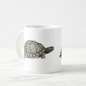 ヴィンテージのカメのイラストレーション コーヒーマグカップ (正面左)