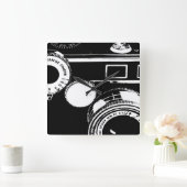 ヴィンテージのカメラのアルゴスC3の時計 スクエア壁時計 (ホーム)