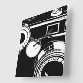 ヴィンテージのカメラのアルゴスC3の時計 スクエア壁時計 (傾斜)