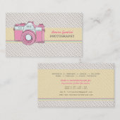 ヴィンテージのカメラのカメラマンの名刺 名刺 (正面/裏面)