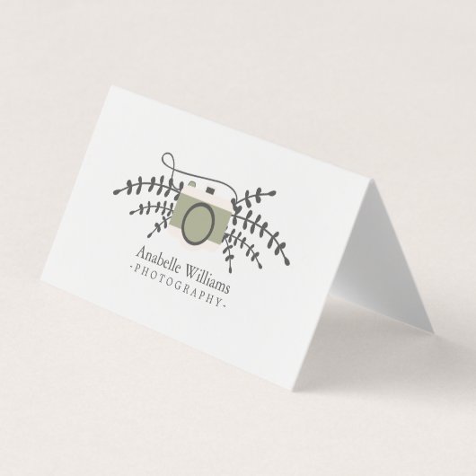 ヴィンテージのカメラのカメラマン 名刺 (正面)