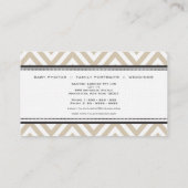 ヴィンテージのカメラのシェブロンのカメラマンの名刺 名刺 (裏面)