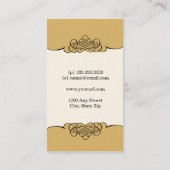 ヴィンテージのカメラの報酬の紙の名刺 名刺 (裏面)