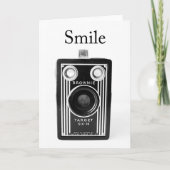 ヴィンテージのカメラの挨拶状 カード (正面)
