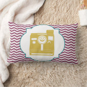 ヴィンテージのカメラの枕 ランバークッション (ブランケット)