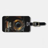 ヴィンテージのカメラの荷物のラベル ラゲッジタグ (正面横)