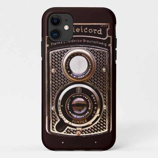 ヴィンテージのカメラのrolleicordのアール・デコ Case-Mate iPhoneケース (裏面)