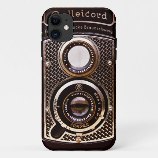 ヴィンテージのカメラのrolleicordのアール・デコ Case-Mate iPhoneケース (裏面)