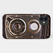 ヴィンテージのカメラのrolleicordのアール・デコ Case-Mate iPhoneケース (裏面(横))