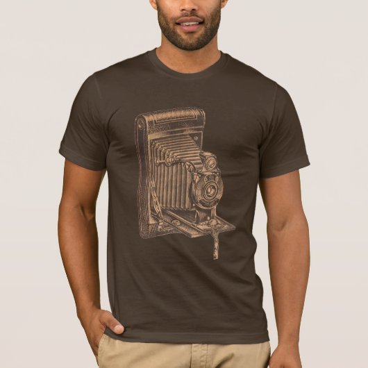 ヴィンテージのカメラのTシャツ Tシャツ (正面)