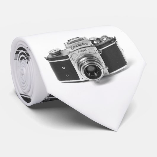 ヴィンテージのカメラファン-白のための"Exakta"を結んで下さい ネクタイ (ロール)