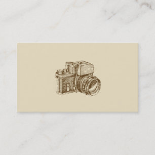 ヴィンテージのカメラマンの名刺のテンプレート 名刺