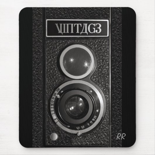 ヴィンテージのカメラレンズのマウスのマット マウスパッド (正面)