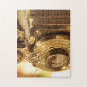 ヴィンテージのカメラ2 ジグソーパズル (縦)