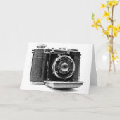 ヴィンテージのカメラ カード (黄色い花)