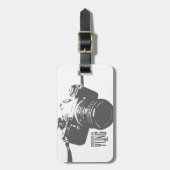 ヴィンテージのカメラ ラゲッジタグ (正面縦)