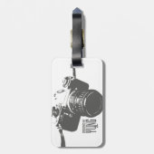 ヴィンテージのカメラ ラゲッジタグ (裏面縦)