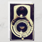 ヴィンテージのカメラ 便箋 (正面/裏面)