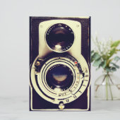 ヴィンテージのカメラ 便箋 (スタンド正面)