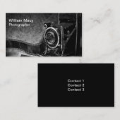 ヴィンテージのカメラ 名刺 (正面/裏面)