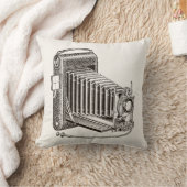 ヴィンテージのカメラ-旧式なカメラの写真撮影のレトロ クッション (ブランケット)