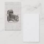 ヴィンテージのカメラ-旧式なカメラの写真撮影のレトロ 名刺 (正面/裏面)