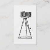 ヴィンテージのカメラ-旧式なカメラの写真撮影の黒 名刺 (正面)