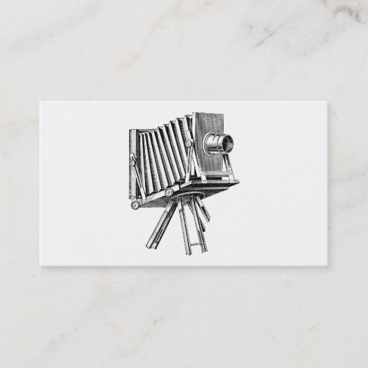 ヴィンテージのカメラ-旧式なカメラの写真撮影の黒 名刺 (正面)
