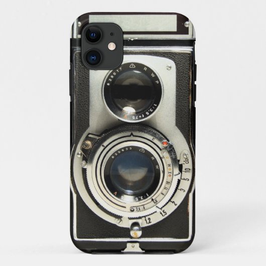 ヴィンテージのカメラRolleiflex Case-Mate iPhoneケース (裏面)