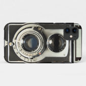 ヴィンテージのカメラRolleiflex Case-Mate iPhoneケース (裏面(横))