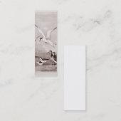 ヴィンテージのカモメによってカスタマイズレトロのカモメのテンプレート スキニー名刺 (正面/裏面)