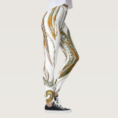 ヴィンテージのカラフルなタコ、イカ レギンス (右)