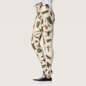 ヴィンテージのカラフルな昆虫の昆虫学の分類学 レギンス (左)