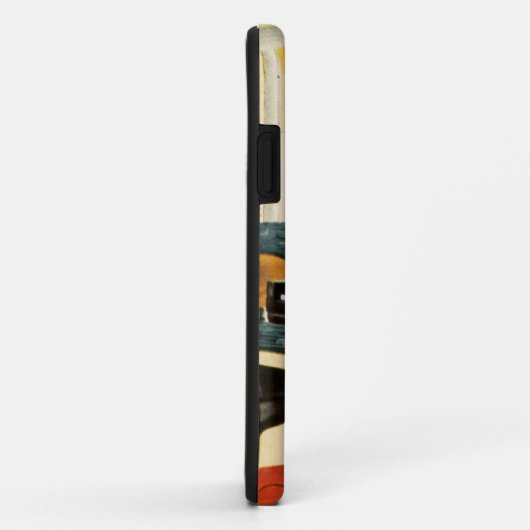 ヴィンテージのカラフルなSteinwayのピアノ楽器の広告の芸術 Case-Mate iPhoneケース (裏面/右)