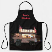 ヴィンテージのカンパーバンソーセージ売り手、あなたの名前 エプロン (正面)
