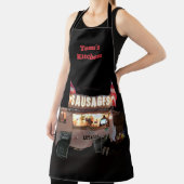 ヴィンテージのカンパーバンソーセージ売り手、あなたの名前 エプロン (インサイチュ)