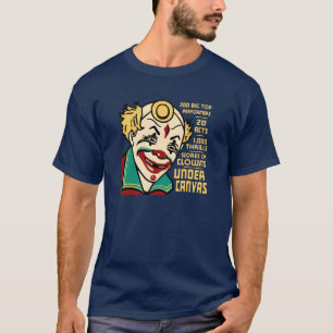 ヴィンテージのカーニバルのサーカスのピエロ Tシャツ