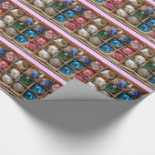 ヴィンテージのガラス反射器は写真を飾ります ラッピングペーパー (角)