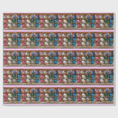 ヴィンテージのガラス反射器は写真を飾ります ラッピングペーパー (フラット)