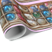 ヴィンテージのガラス反射器は写真を飾ります ラッピングペーパー (ロールコーナー)