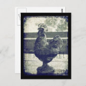 ヴィンテージのガラス ポストカード (正面/裏面)